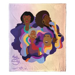 Disney-Pixar Soul;  The Village by Bee Harris &amp; HUE Silk Touch Throw Blanket;  50" x 60"