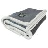 Raiders OFFICIAL NFL "Subtle" Waffle Sherpa Throw Blanket, 50" x 60"