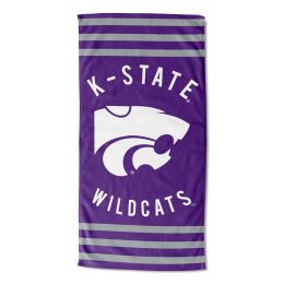 Kansas State Stripes Beach Towel