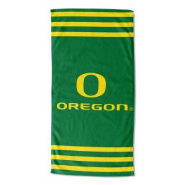 Oregon OFFICIAL NCAA "Stripes" Beach Towel;  30" x 60"