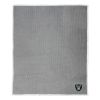 Raiders OFFICIAL NFL "Subtle" Waffle Sherpa Throw Blanket, 50" x 60"