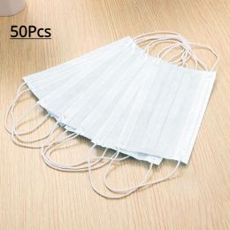 10/50Pcs Disposable Civil Dust-proof Earhook Protection Mask (size: 50pcs)