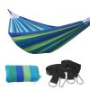 75"x59" Garden Camping Hammock Swing Bed 450lbs Capacity w/ Tree Strap Hiking Travel