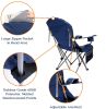 Outdoor Reclining Camping Chair 3 Position Folding Lawn Chair Supports 350 lbs