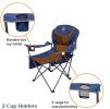 Outdoor Reclining Camping Chair 3 Position Folding Lawn Chair Supports 350 lbs