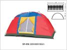 Bosonshop Outdoor 8 Person Camping Tent Easy Set Up Party Large Tent for Traveling Hiking With Portable Bag, Blue